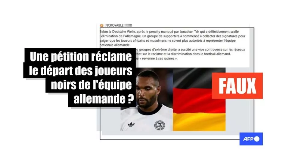 [FACT-CHECK] Non, le média allemand DW n’a pas couvert une pétition raciste, après l’élimination de la Mannschaft en Coupe du monde