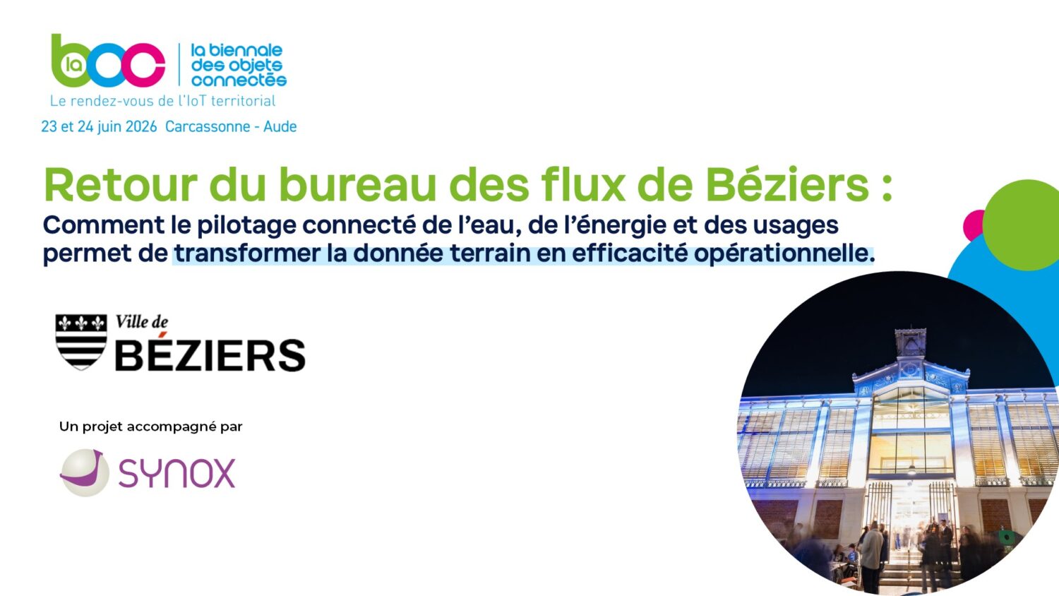 Béziers connecte plus de 1 000 compteurs d'eau, de gaz et d'électricité sur une même plateforme IoT avec Synox