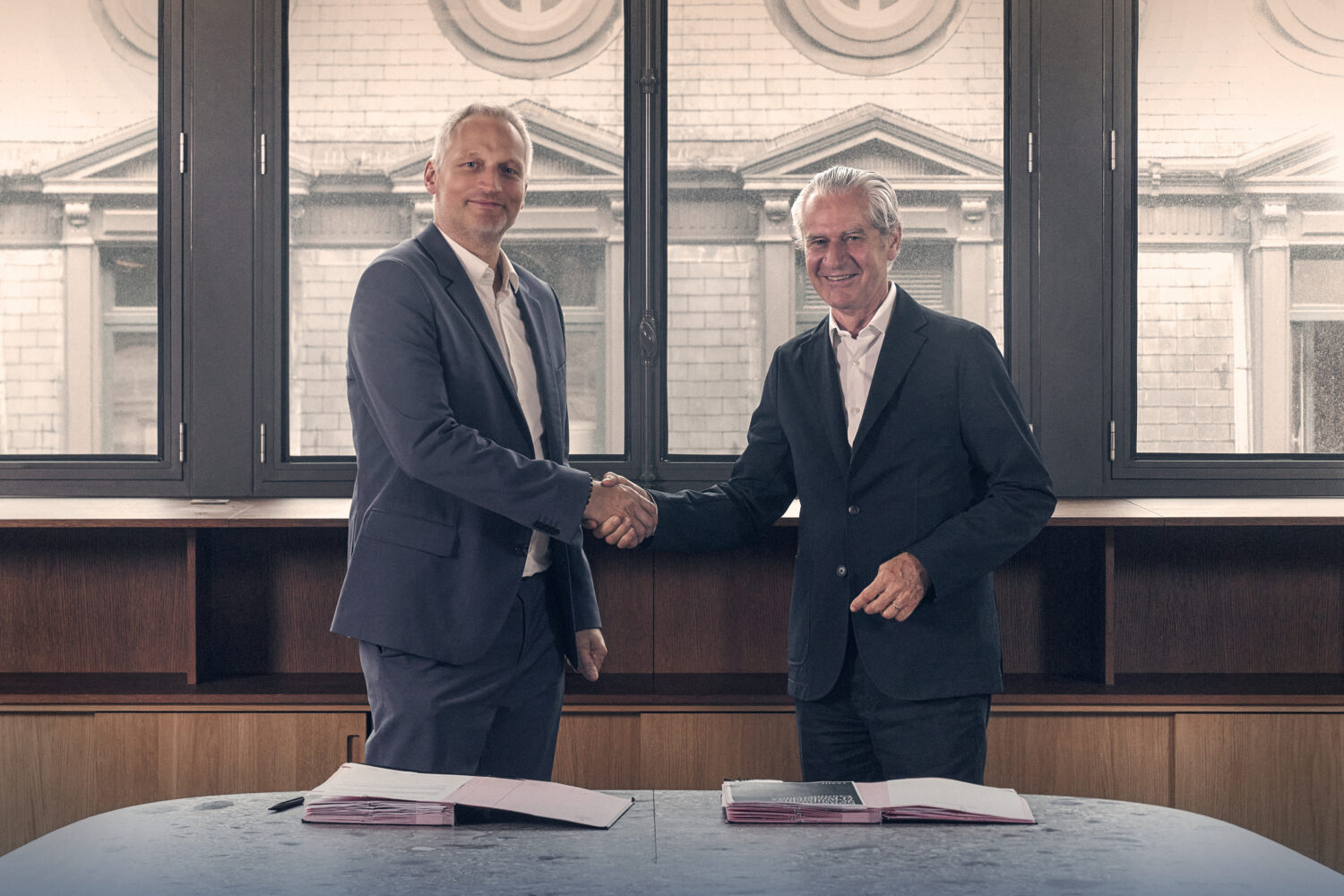 Portrait of Romain Barral (Verallia) and Frédéric Dufour (Moët Hennessy/MHCS)
