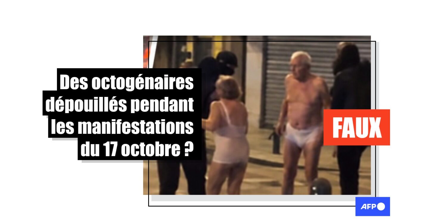 [FACT-CHECK] Une photo d'un couple d'octogénaires dépouillés le 17 octobre ? C'est de l'IA